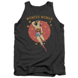 Wonder Woman Wonder Circle Adult Tank Top Original T-Shirt Charcoal