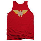 Wonder Woman WW Logo Adult Tank Top Original T-Shirt Red