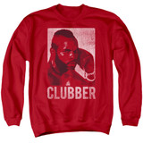 Rocky III Clubber Lang Adult Crewneck Sweatshirt Red