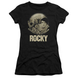 Rocky Feeling Strong Junior Women's Sheer Classic T-Shirt Black