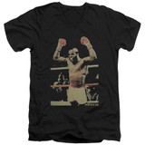 Rocky III Clubber Adult V-Neck Classic T-Shirt Black