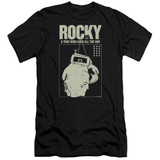 Rocky The Hero Premium Adult 30/1 Classic T-Shirt Black