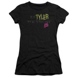 Fight Club In Tyler We Trust Junior Women's Sheer Classic T-Shirt Black