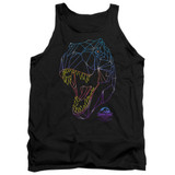 Jurassic Park Neon T-Rex Adult Tank Top T-Shirt Black