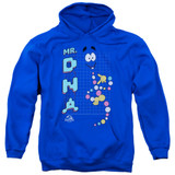 Jurassic Park Mr DNA Adult Pullover Hoodie Sweatshirt Royal Blue