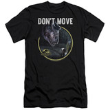 Jurassic Park Don't Move Adult 30/1 T-Shirt Black