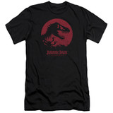 Jurassic Park T-Rex Sphere Adult 30/1 T-Shirt Black