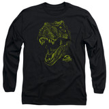 Jurassic Park Rex Mount Adult Long Sleeve T-Shirt Black