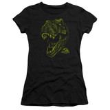 Jurassic Park Rex Mount Junior Women's Sheer T-Shirt Black