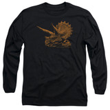 Jurassic Park Tri Mount Adult Long Sleeve T-Shirt Black