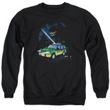 Jurassic Park Turn It Off Adult Crewneck Sweatshirt Black