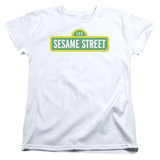 Sesame Street Logo Women's T-Shirt White