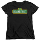 Sesame Street Logo Women's T-Shirt Black