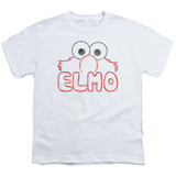 Sesame Street Elmo Letters Youth T-Shirt White