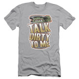 Sesame Street Talk Dirty To Me Adult 30/1 T-Shirt Silver