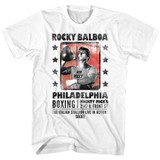 Rocky Posterish White Adult T-Shirt