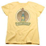 Sesame Street Stacked Group Women's T-Shirt Banana