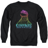 Sesame Street CM Halftone Adult Crewneck Sweatshirt Black