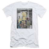 Sesame Street Best Address Adult 30/1 T-Shirt White