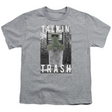 Sesame Street Talkin Trash Youth T-Shirt Athletic Heather