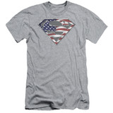 Superman All Adult 30/1 T-Shirt Athletic Heather