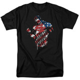 Superman The American Way Adult 18/1 T-Shirt Black