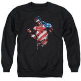 Superman The American Way Original Adult Crewneck Sweatshirt Black
