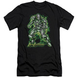 Superman Kryptonite Powered Adult 30/1 T-Shirt Black