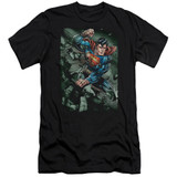 Superman Indestructible Adult 30/1 T-Shirt Black