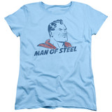 Superman The Man Women's T-Shirt Light Blue