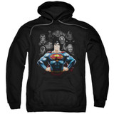 Superman Villains Adult Pullover Hoodie Sweatshirt Black