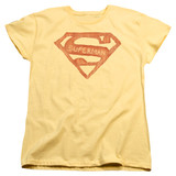 Superman Roughen Shield Women's T-Shirt Banana