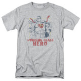 Superman Working Class Adult 18/1 T-Shirt Athletic Heather