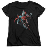 Superman Up In The Sky Women's T-Shirt Black