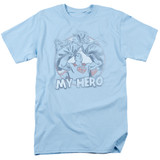 Superman My Hero Adult 18/1 T-Shirt Light Blue