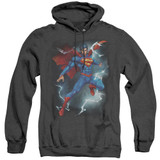 Superman Annual Number 1 Cover Adult Heather Hoodie Sweatshirt Black