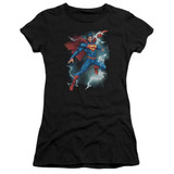 Superman Annual Number 1 Cover Junior Women's Sheer T-Shirt Black