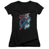 Superman Annual Number 1 Cover Junior Women's V-Neck T-Shirt Black