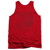 Superman Code Red Adult Tank Top T-Shirt Red