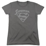 Superman Super Arch Women's T-Shirt Charcoal