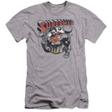 Superman Super Ko Premuim Canvas Adult Slim Fit 30/1 T-Shirt Athletic Heather