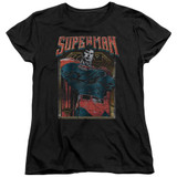 Superman Head Bang Women's T-Shirt Black