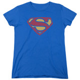 Superman Super Rough Women's T-Shirt Royal Blue