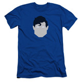 Superman Supes Head Adult 30/1 T-Shirt Royal Blue