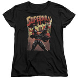 Superman Lift Up Women's T-Shirt Black