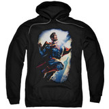 Superman Ck Superstar Adult Pullover Hoodie Sweatshirt Black