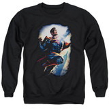 Superman Ck Superstar Adult Crewneck Sweatshirt Black