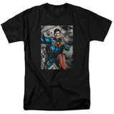 Superman Super Selfie Adult 18/1 T-Shirt Black