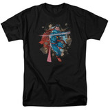 Superman Rock Breaker Adult 18/1 T-Shirt Black