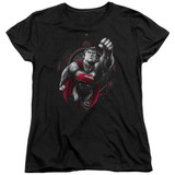 Superman Propaganda Superman Women's T-Shirt Black